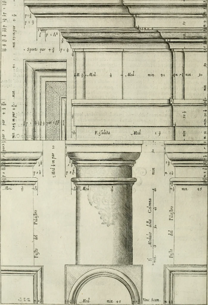 An illustration from L'idea della architettura vniversale, 1615, leaf 497