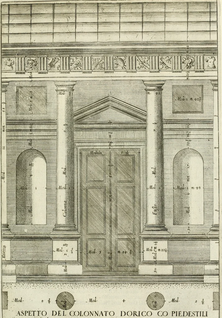 An illustration from L'idea della architettura vniversale, 1615, leaf 506