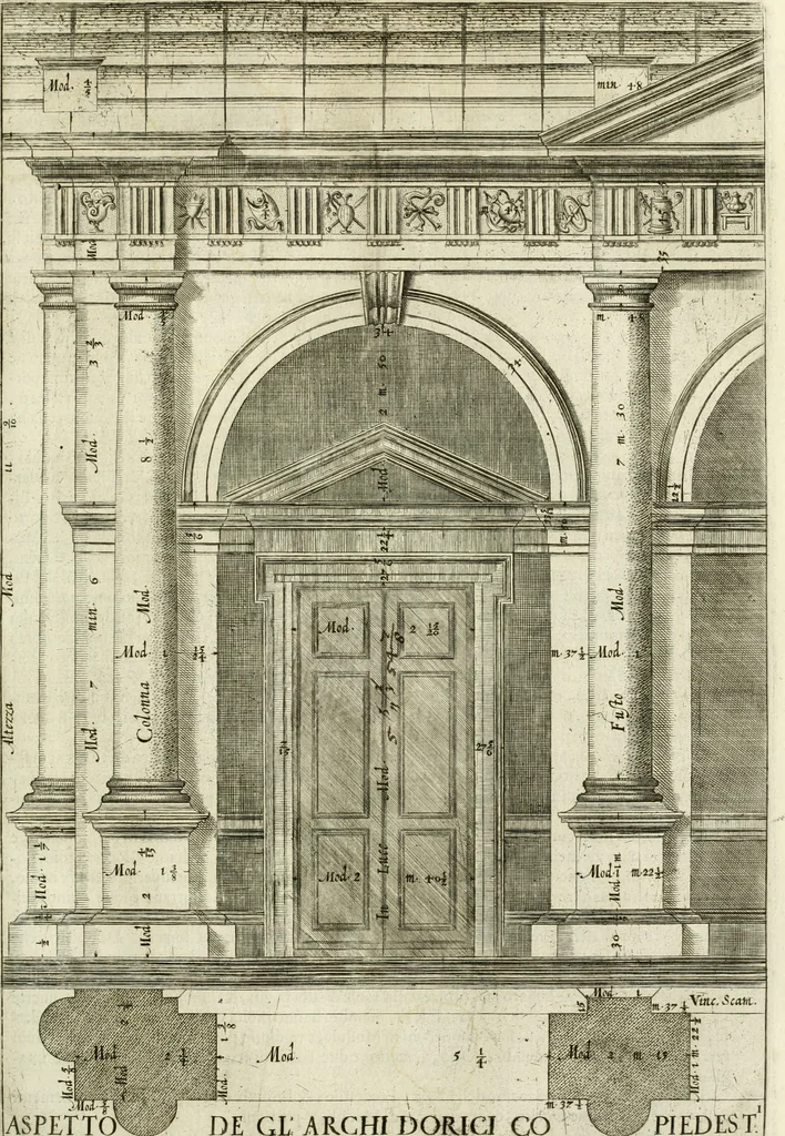 An illustration from L'idea della architettura vniversale, 1615, leaf 508