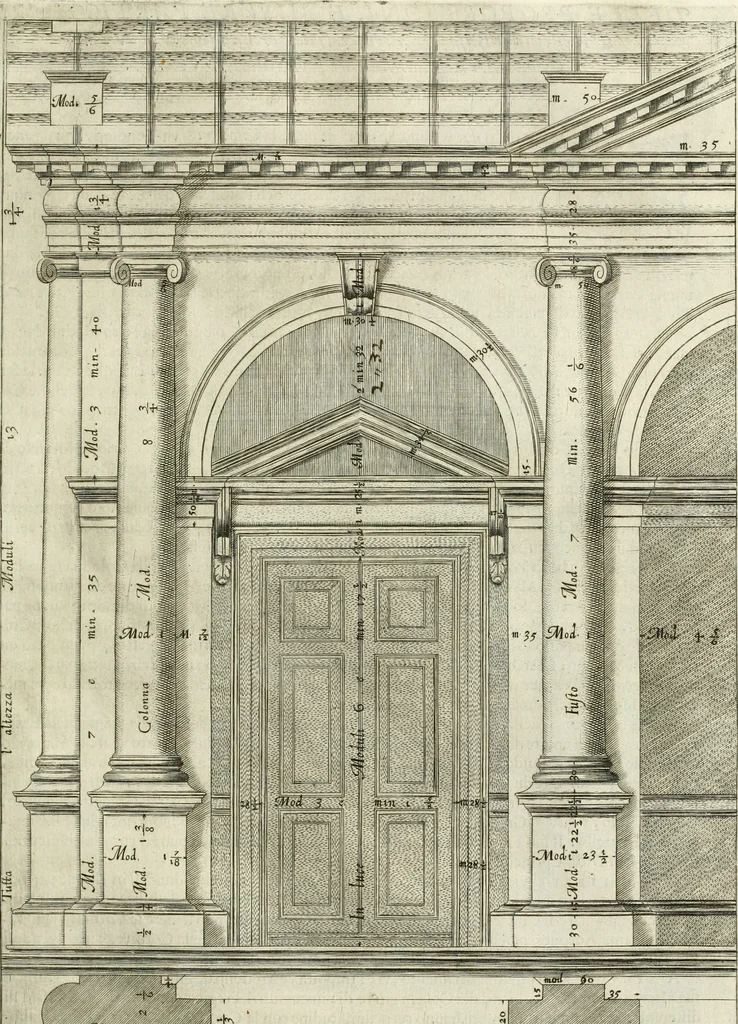 An illustration from L'idea della architettura vniversale, 1615, leaf 524
