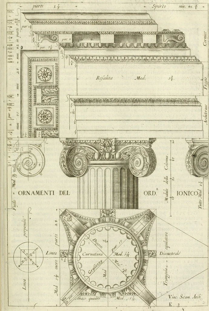 An illustration from L'idea della architettura vniversale, 1615, leaf 530