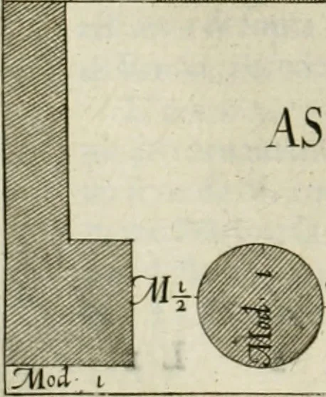 An illustration from L'idea della architettura vniversale, 1615, leaf 553
