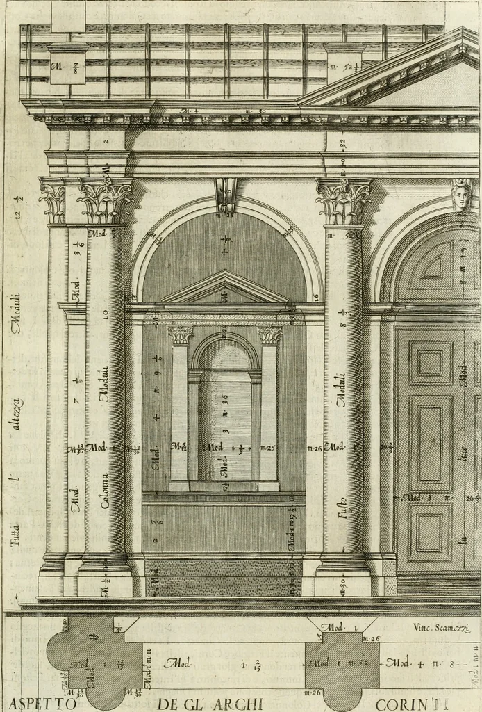 An illustration from L'idea della architettura vniversale, 1615, leaf 556