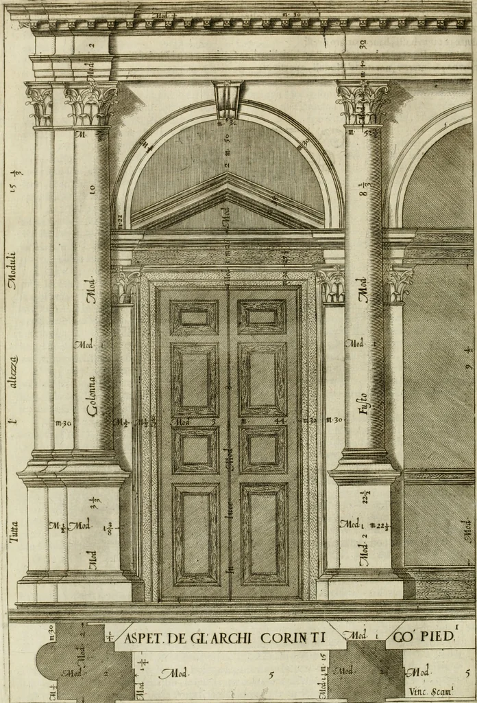 An illustration from L'idea della architettura vniversale, 1615, leaf 561