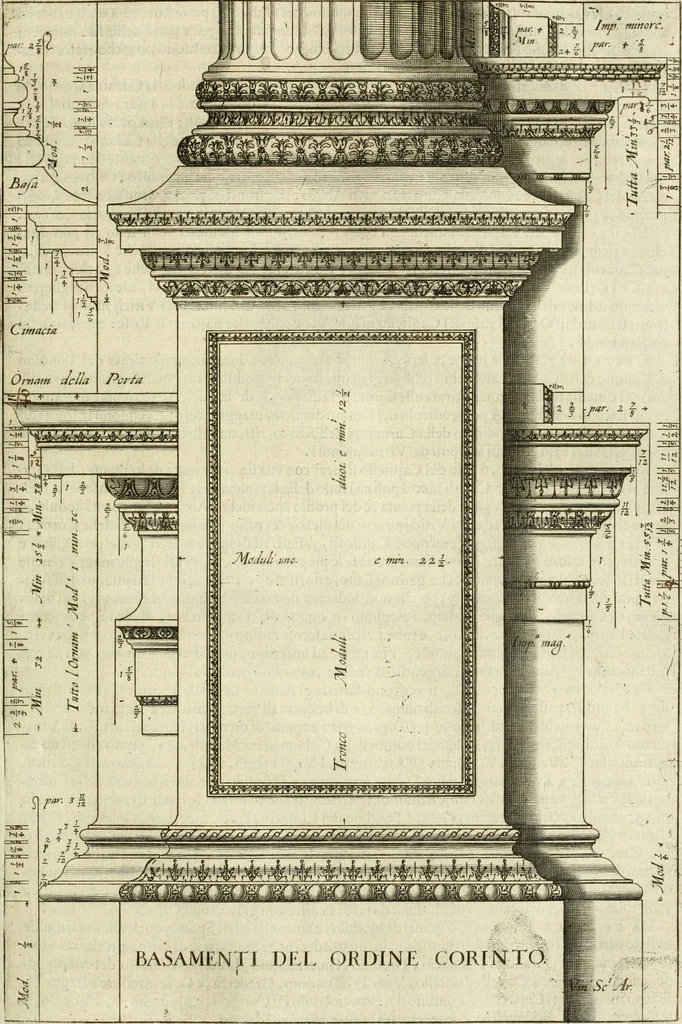 An illustration from L'idea della architettura vniversale, 1615, leaf 564