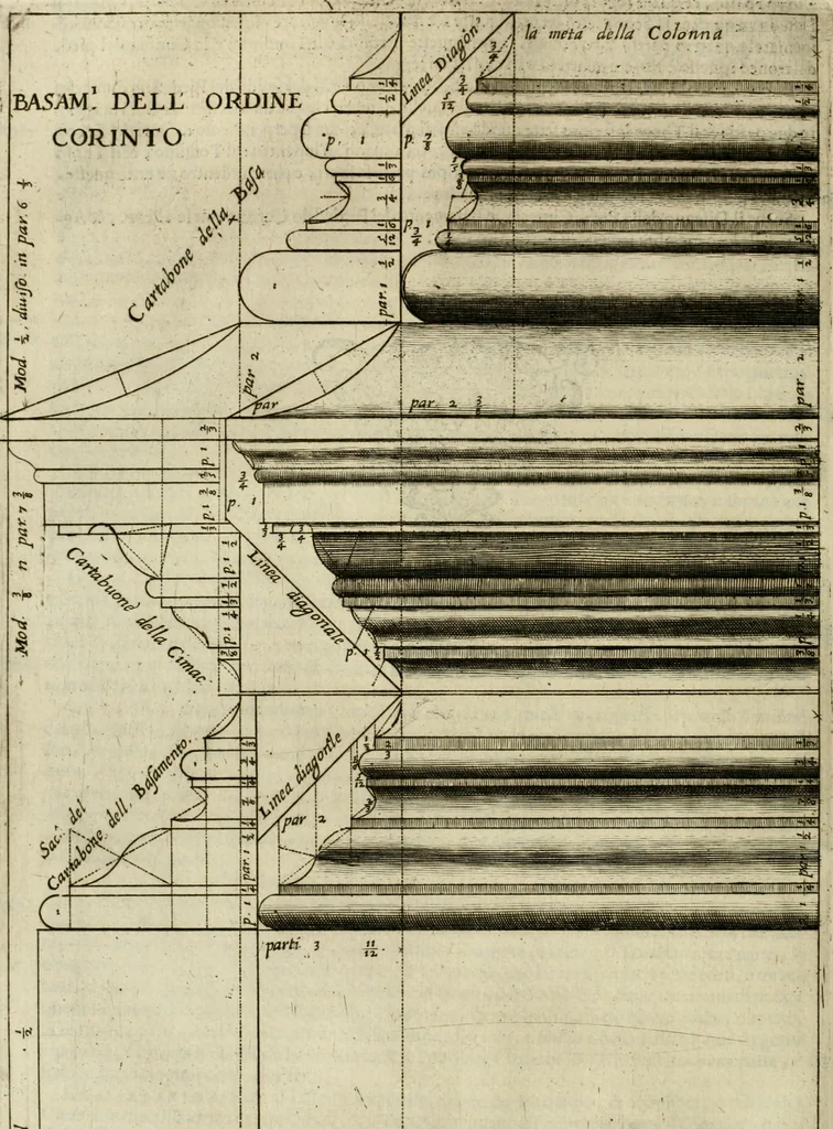 An illustration from L'idea della architettura vniversale, 1615, leaf 581