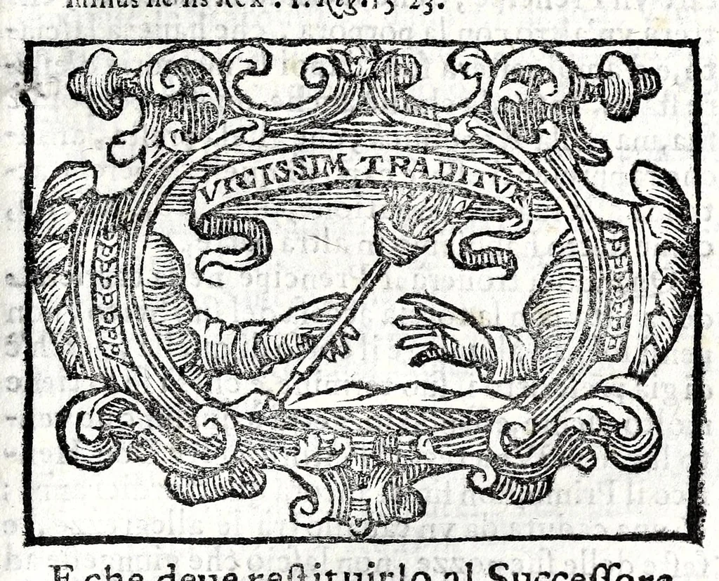 An illustration from L'idea del principe politico christiano, 1684, leaf 153