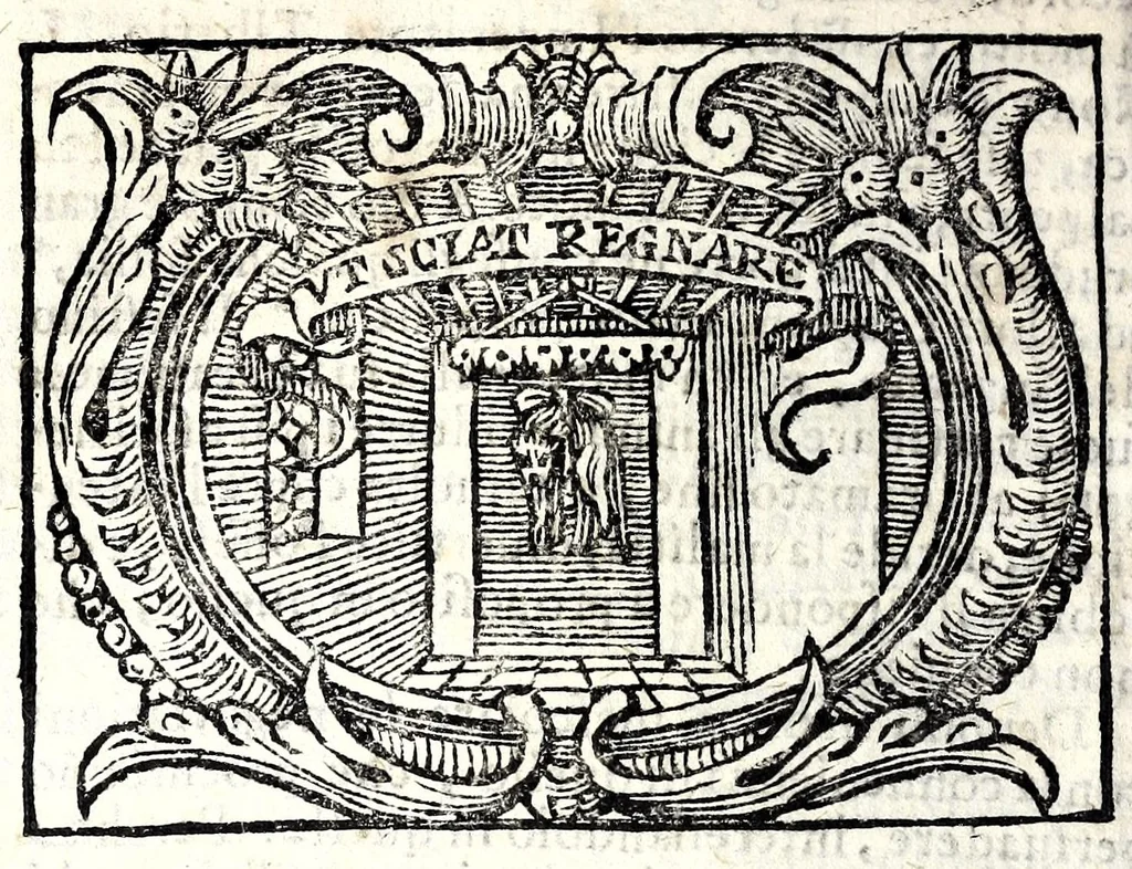 An illustration from L'idea del principe politico christiano, 1684, leaf 316