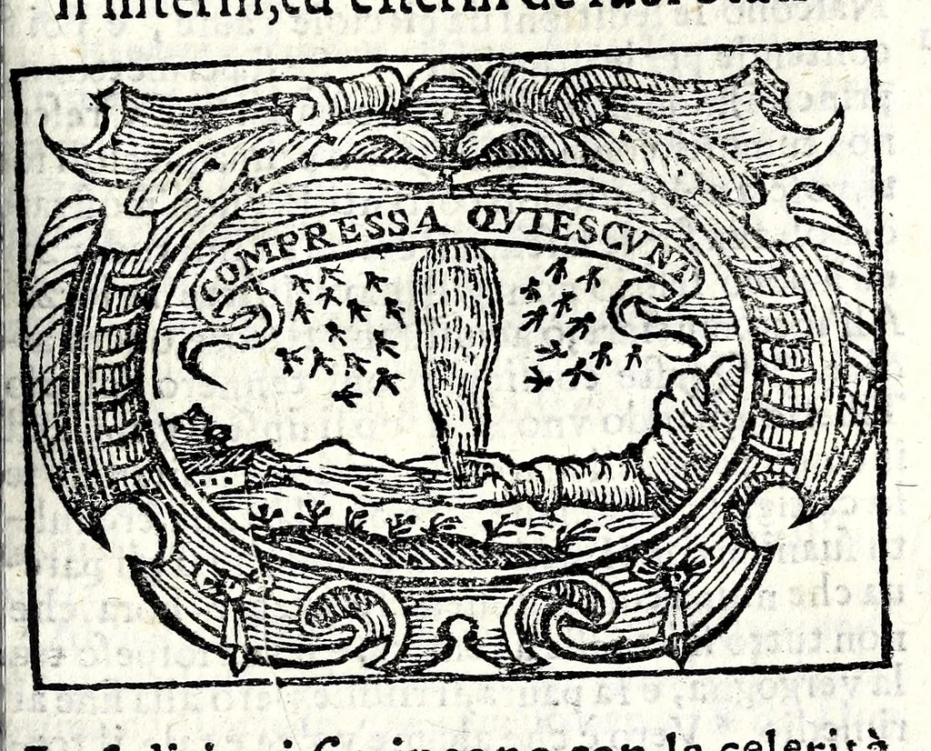 An illustration from L'idea del principe politico christiano, 1684, leaf 587