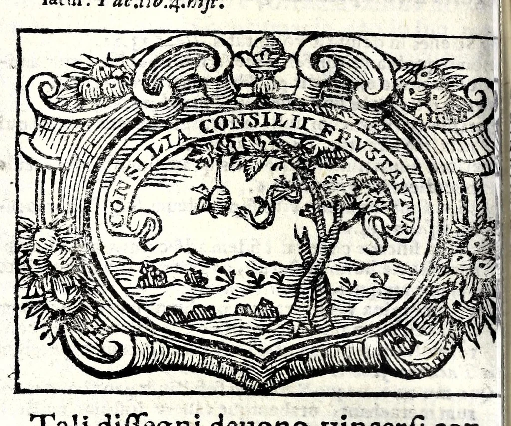 An illustration from L'idea del principe politico christiano, 1684, leaf 624