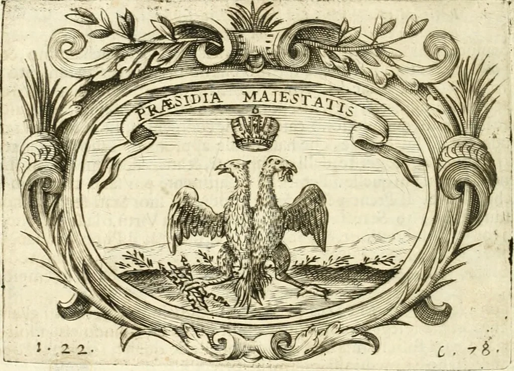 An illustration from L'idea di vn prencipe politico christiano, 1648, leaf 101