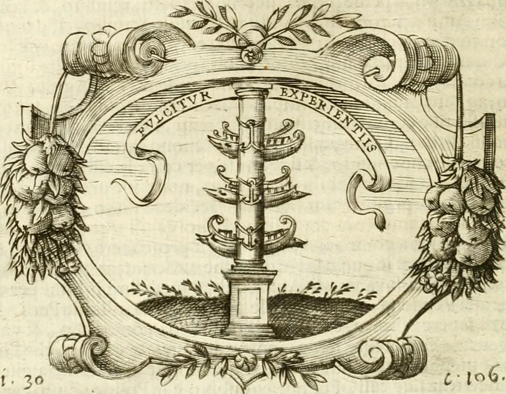 An illustration from L'idea di vn prencipe politico christiano, 1648, leaf 129