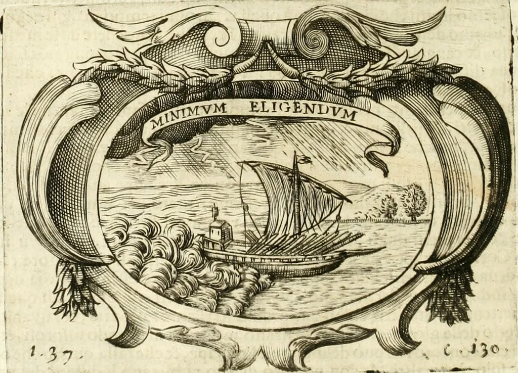 An illustration from L'idea di vn prencipe politico christiano, 1648, leaf 153