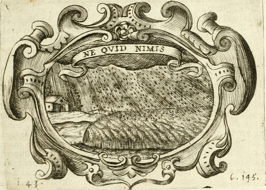 An illustration from L'idea di vn prencipe politico christiano, 1648, leaf 168