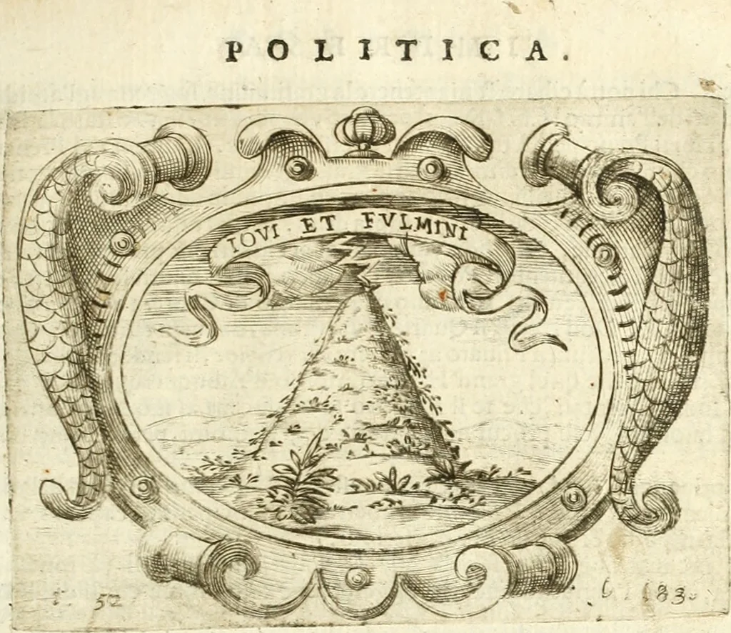 An illustration from L'idea di vn prencipe politico christiano, 1648, leaf 206