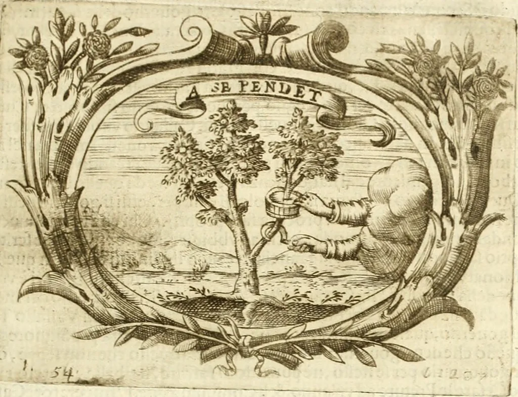 An illustration from L'idea di vn prencipe politico christiano, 1648, leaf 230