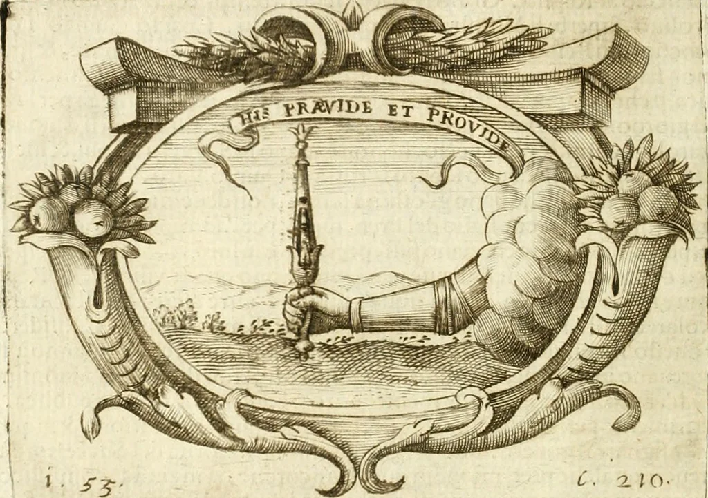 An illustration from L'idea di vn prencipe politico christiano, 1648, leaf 233
