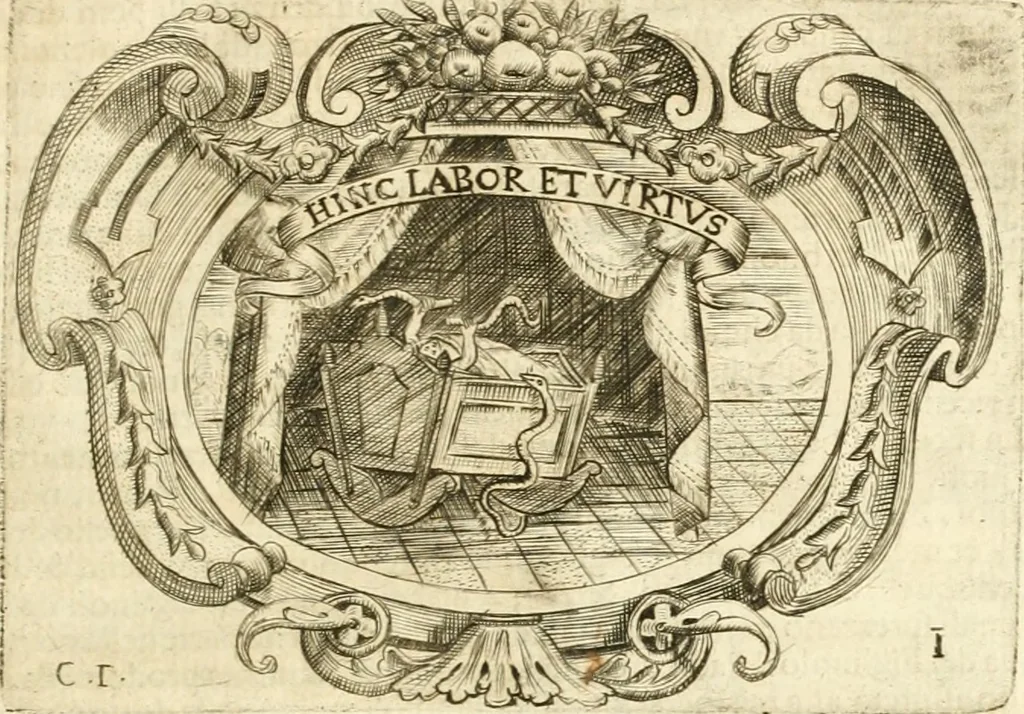 An illustration from L'idea di vn prencipe politico christiano, 1648, leaf 24