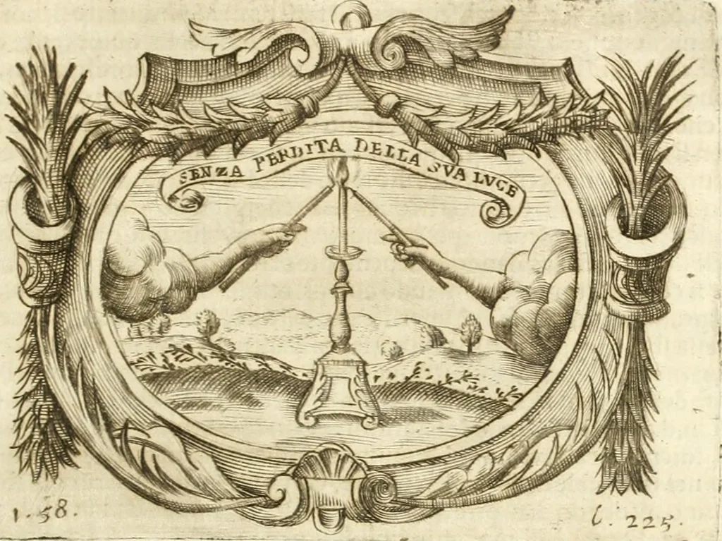 An illustration from L'idea di vn prencipe politico christiano, 1648, leaf 248