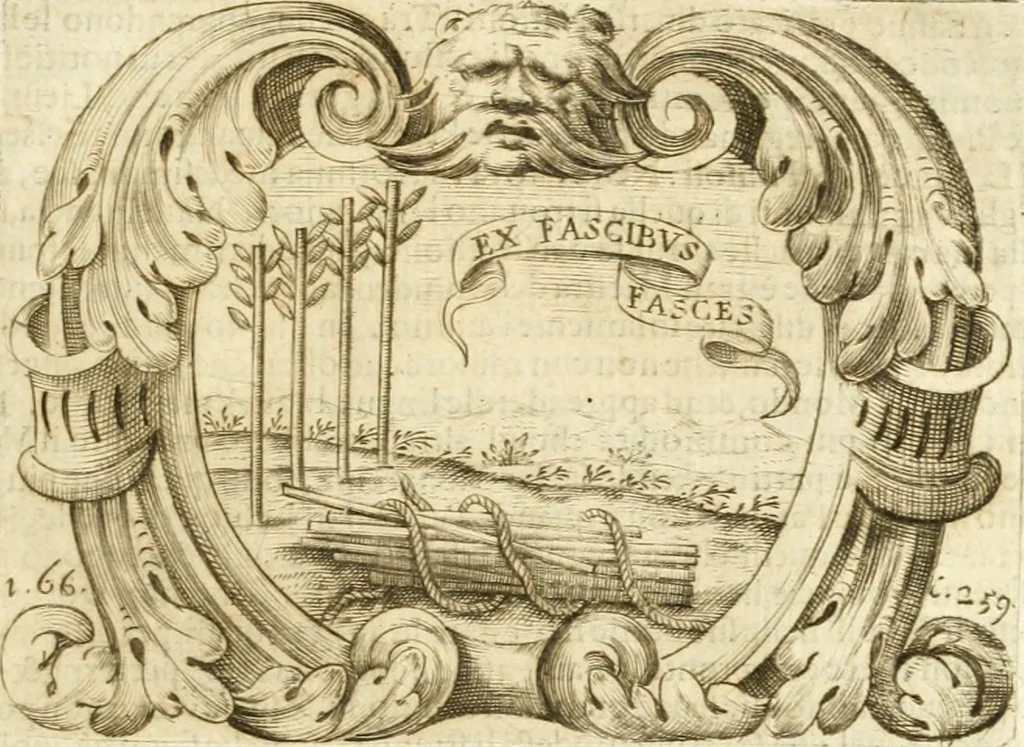 An illustration from L'idea di vn prencipe politico christiano, 1648, leaf 282