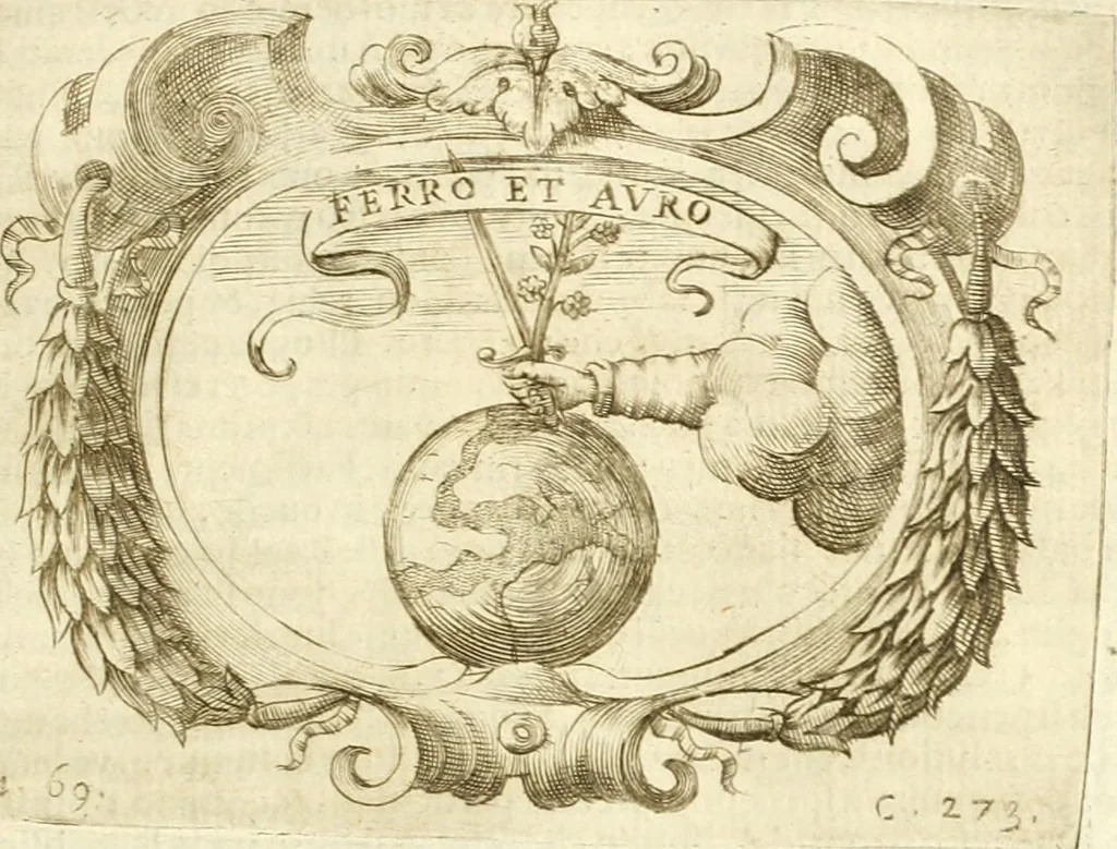 An illustration from L'idea di vn prencipe politico christiano, 1648, leaf 296