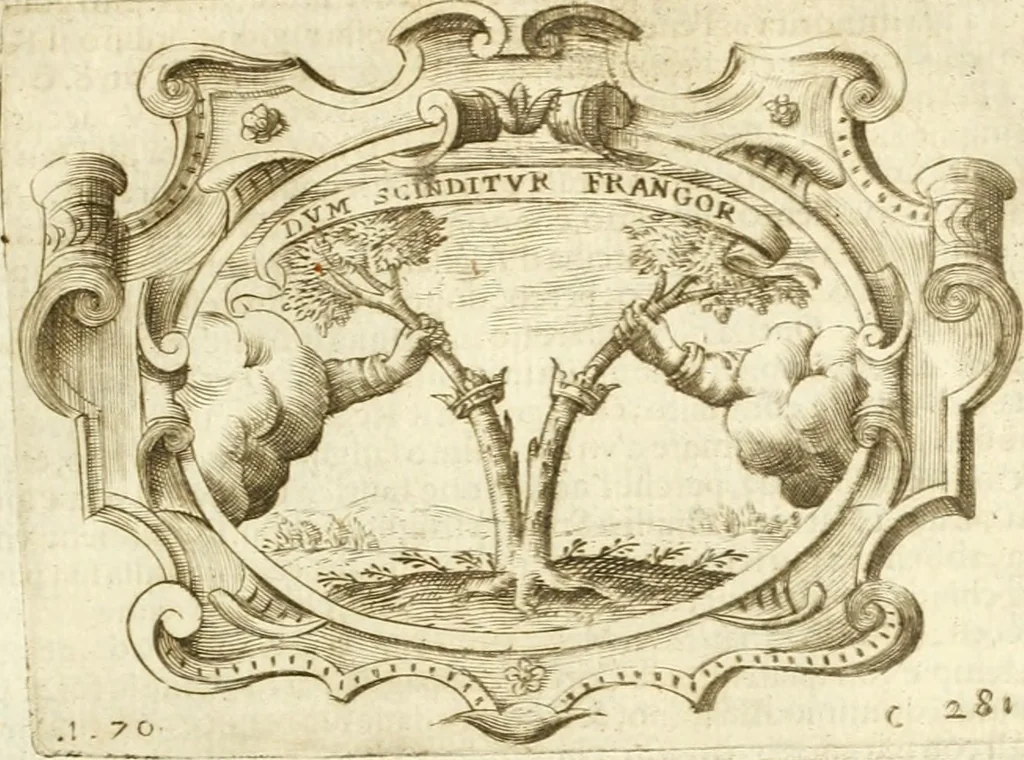 An illustration from L'idea di vn prencipe politico christiano, 1648, leaf 304