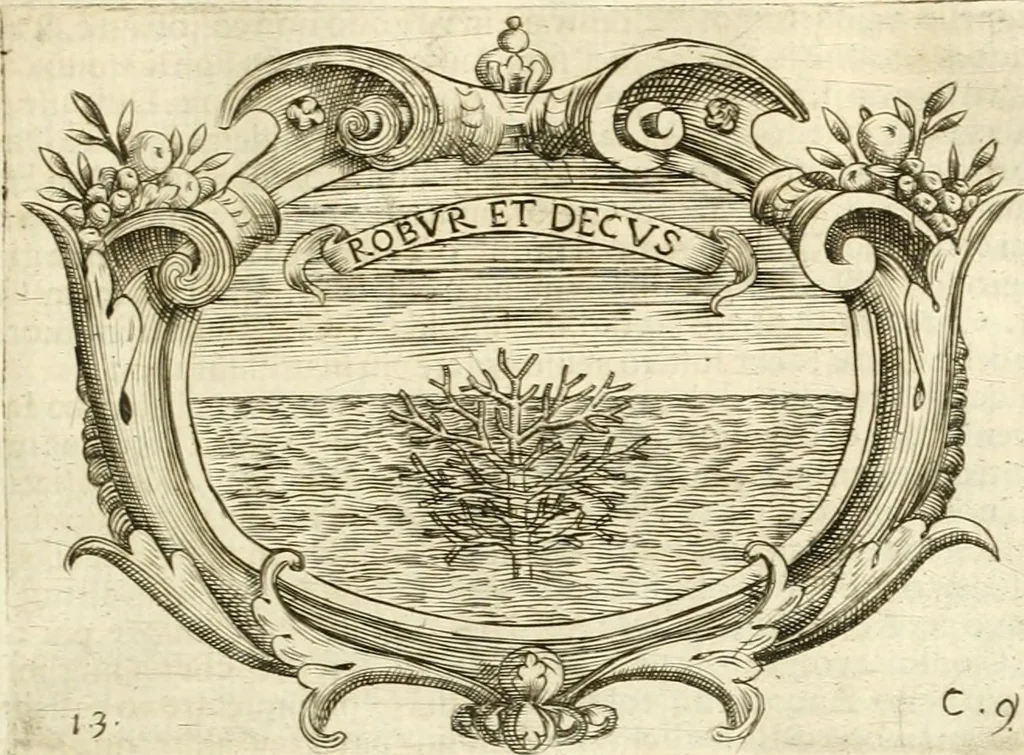 An illustration from L'idea di vn prencipe politico christiano, 1648, leaf 32