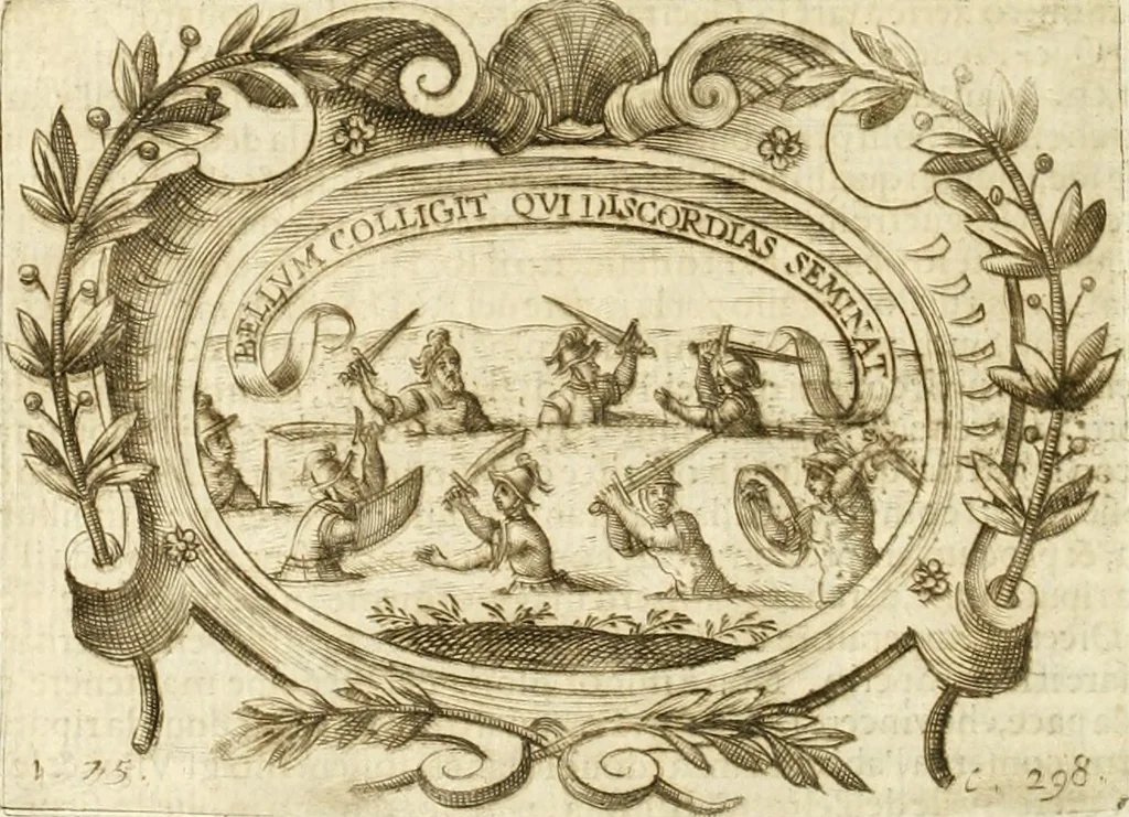 An illustration from L'idea di vn prencipe politico christiano, 1648, leaf 321