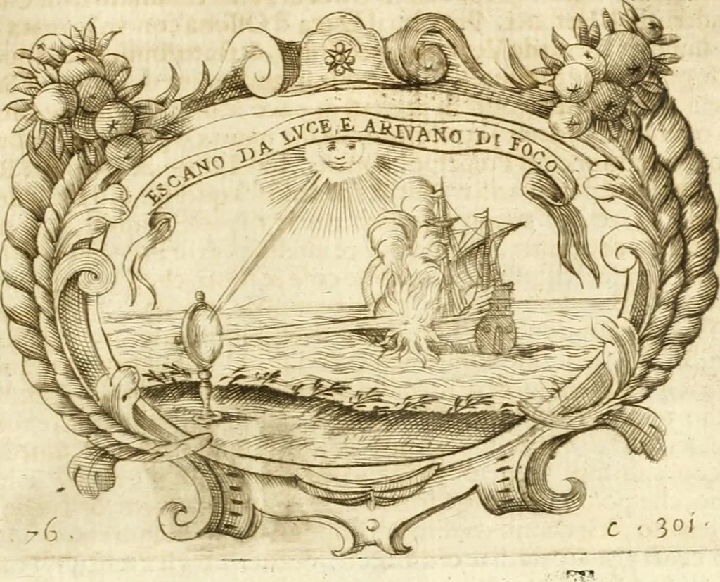 An illustration from L'idea di vn prencipe politico christiano, 1648, leaf 324