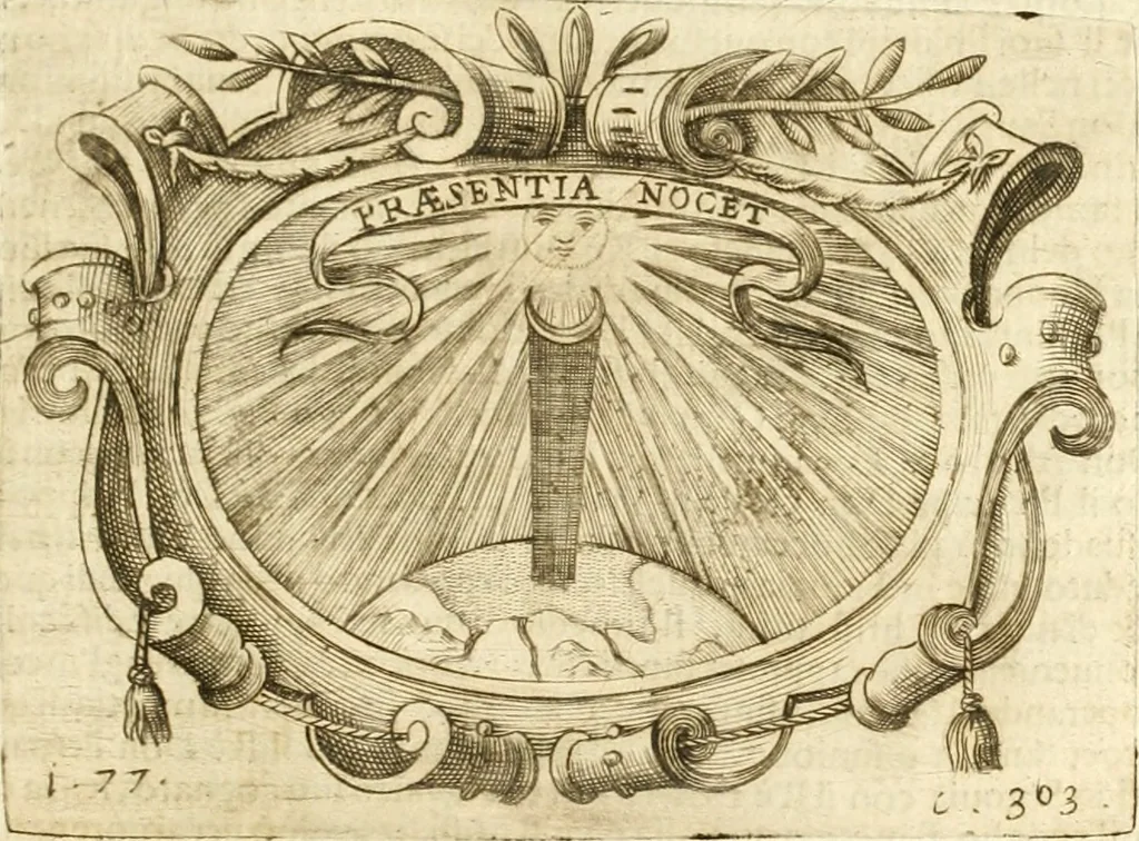 An illustration from L'idea di vn prencipe politico christiano, 1648, leaf 326