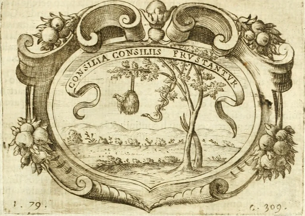 An illustration from L'idea di vn prencipe politico christiano, 1648, leaf 332