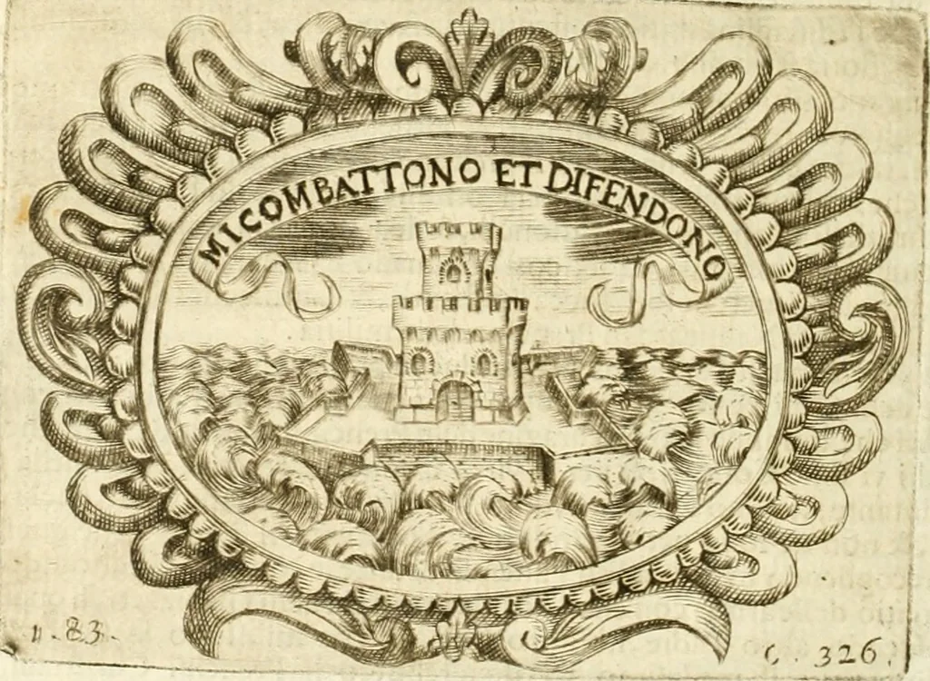 An illustration from L'idea di vn prencipe politico christiano, 1648, leaf 349