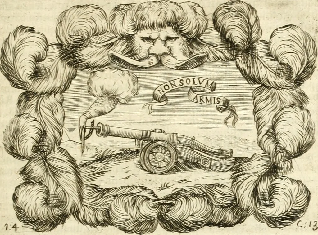 An illustration from L'idea di vn prencipe politico christiano, 1648, leaf 36