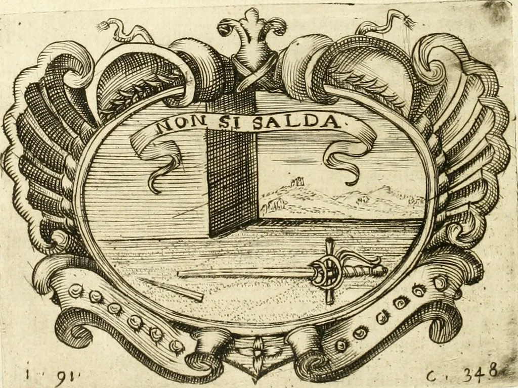 An illustration from L'idea di vn prencipe politico christiano, 1648, leaf 371