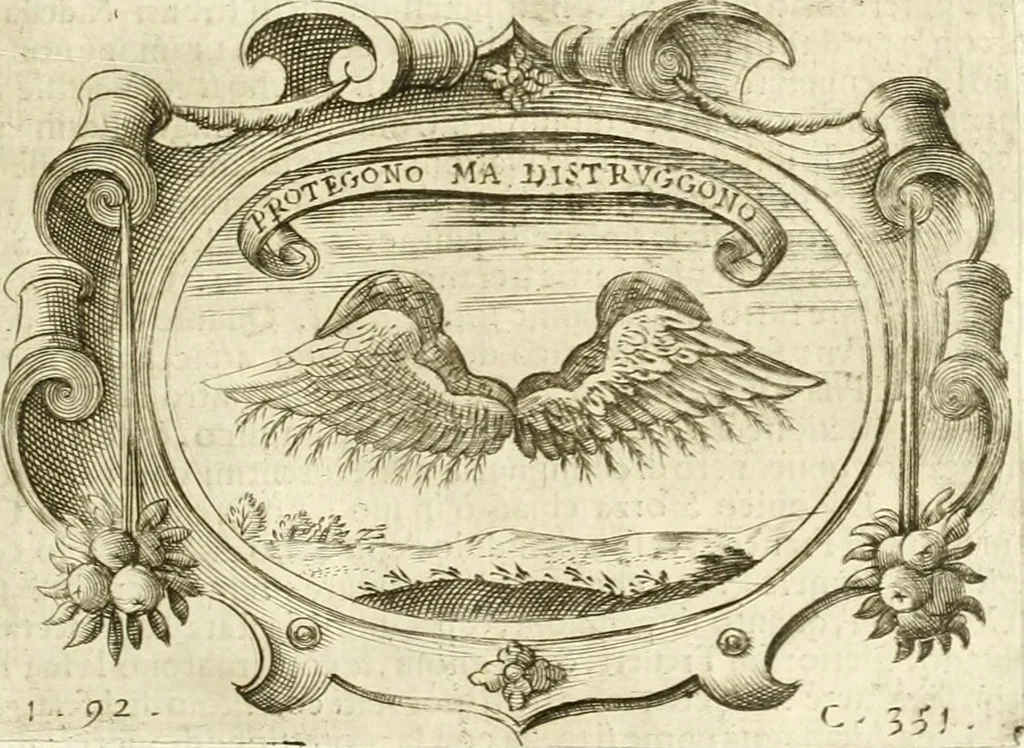 An illustration from L'idea di vn prencipe politico christiano, 1648, leaf 374