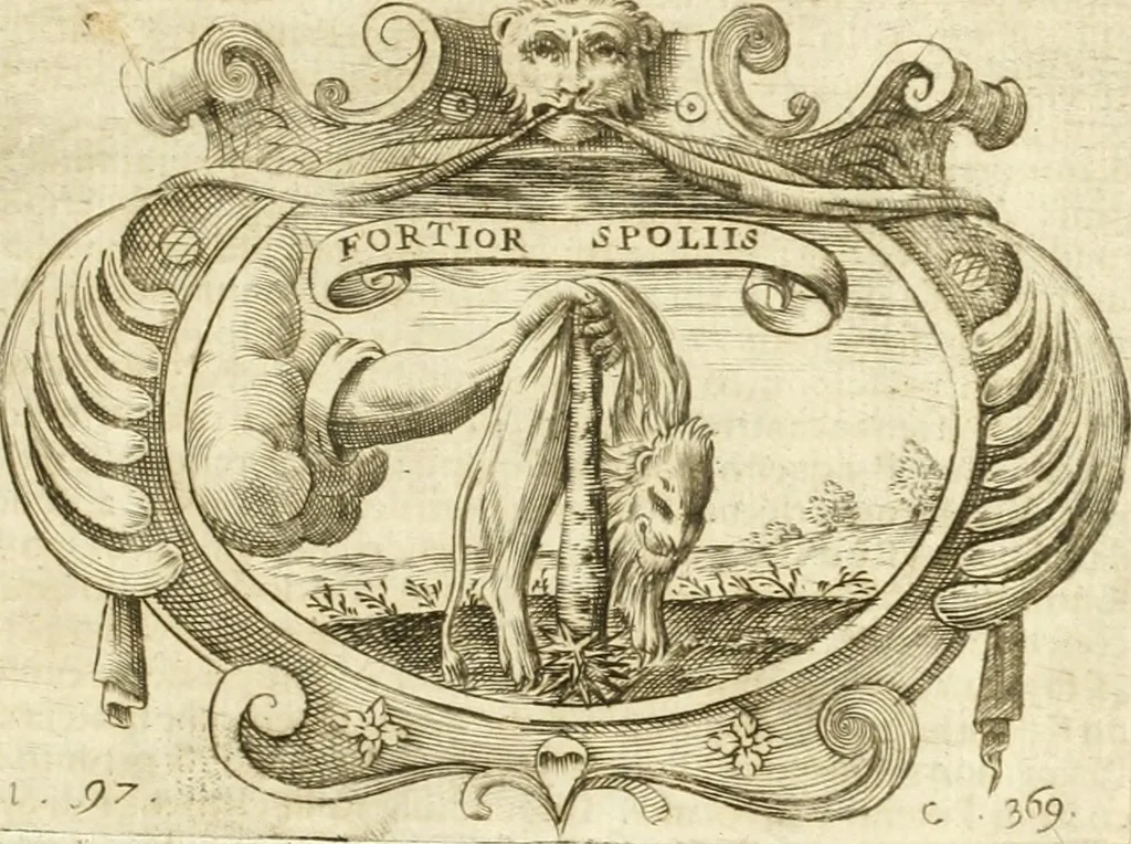 An illustration from L'idea di vn prencipe politico christiano, 1648, leaf 392