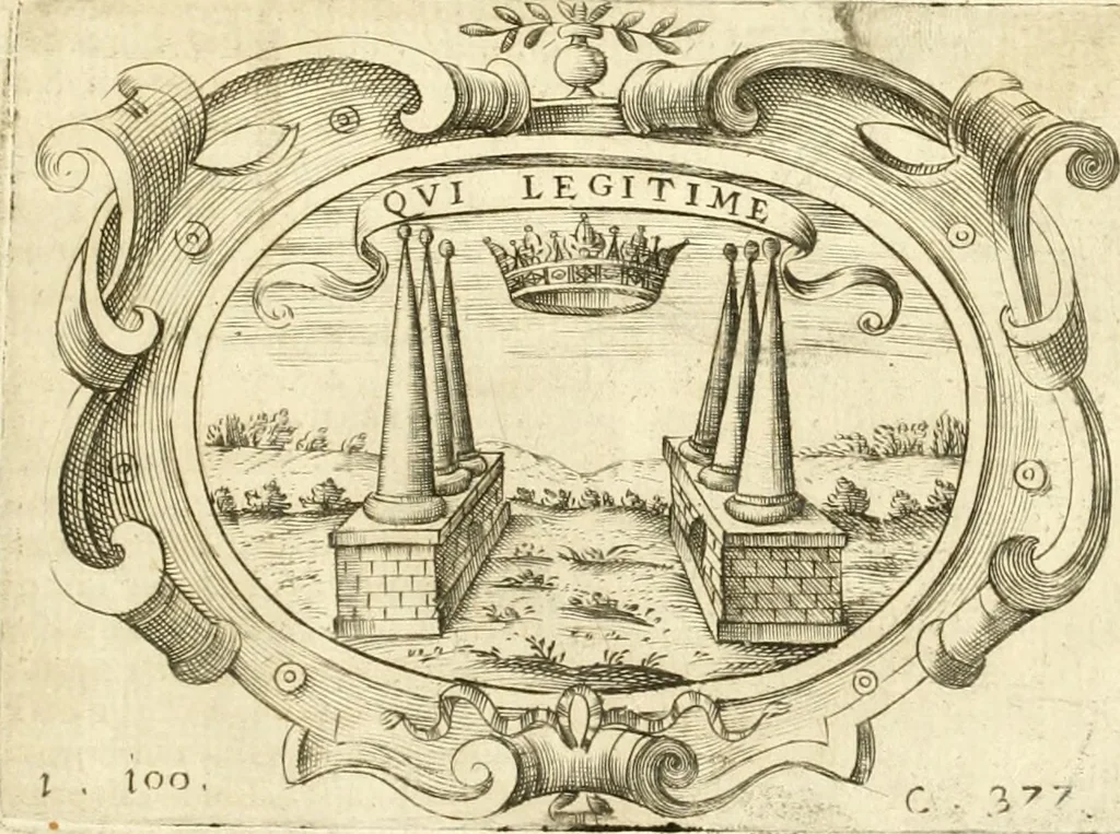 An illustration from L'idea di vn prencipe politico christiano, 1648, leaf 400
