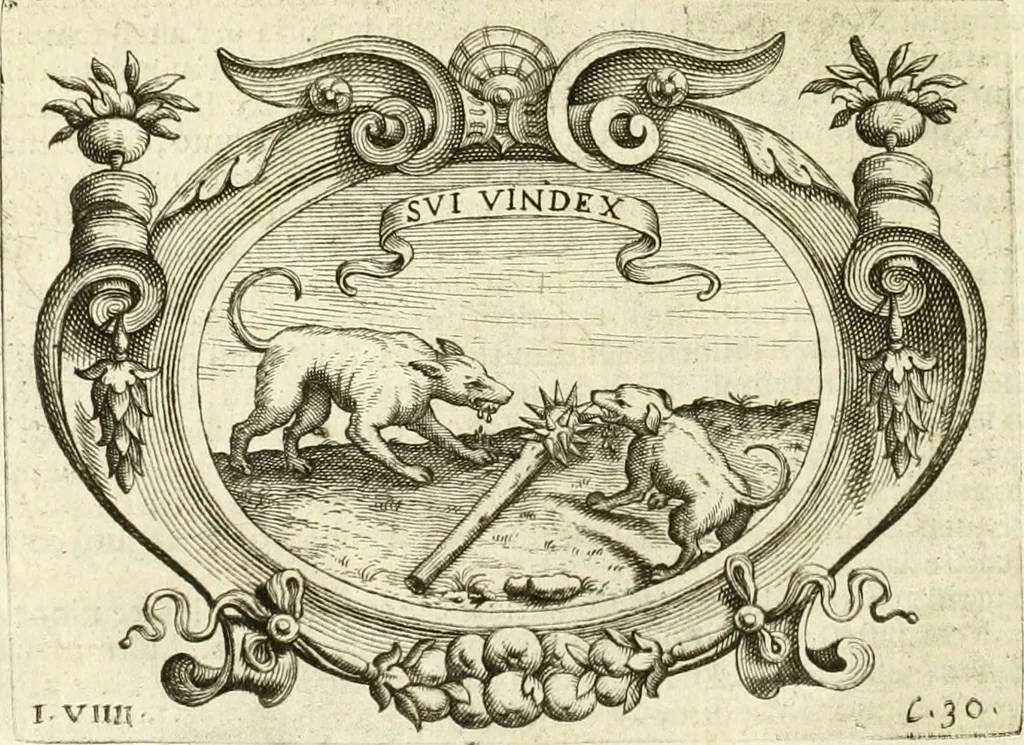 An illustration from L'idea di vn prencipe politico christiano, 1648, leaf 53
