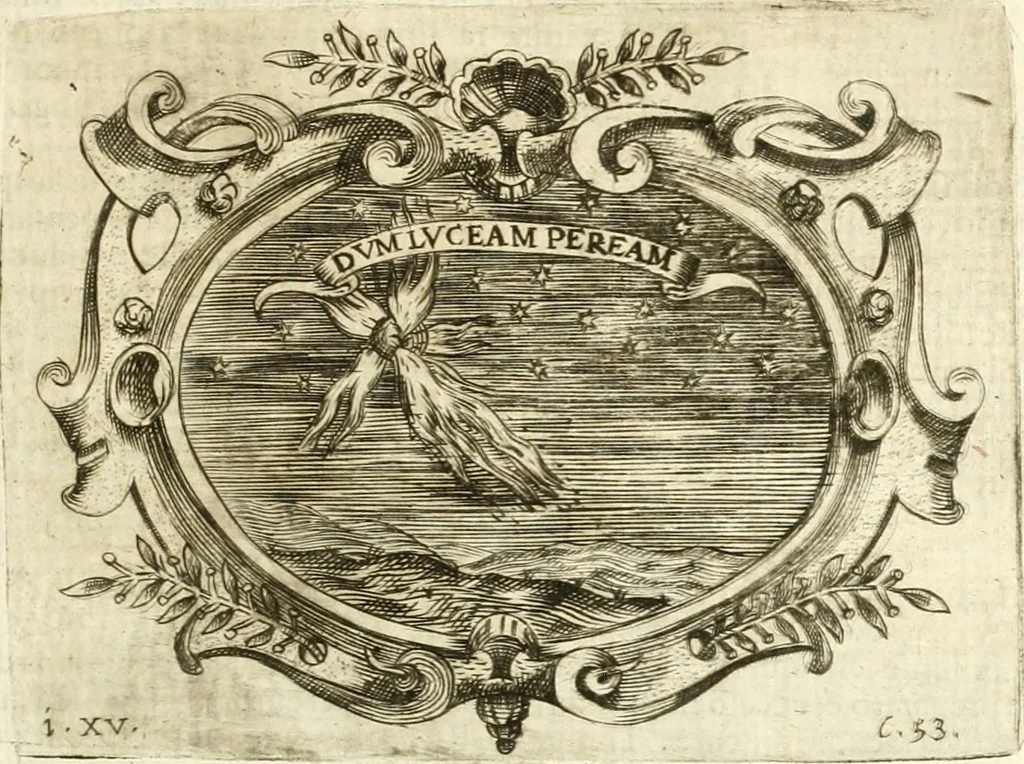 An illustration from L'idea di vn prencipe politico christiano, 1648, leaf 76