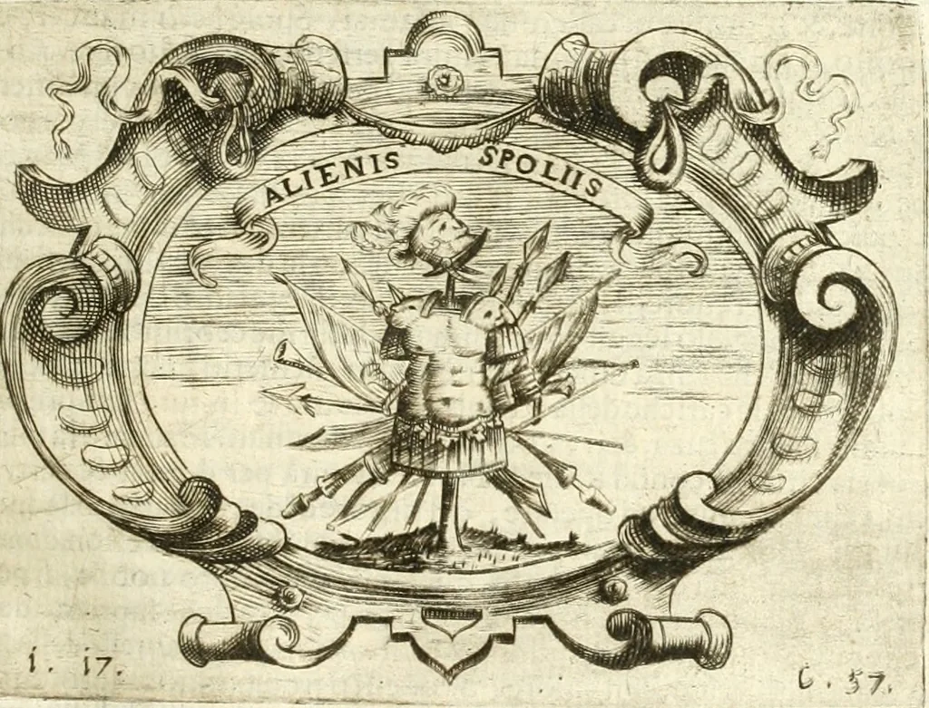 An illustration from L'idea di vn prencipe politico christiano, 1648, leaf 80