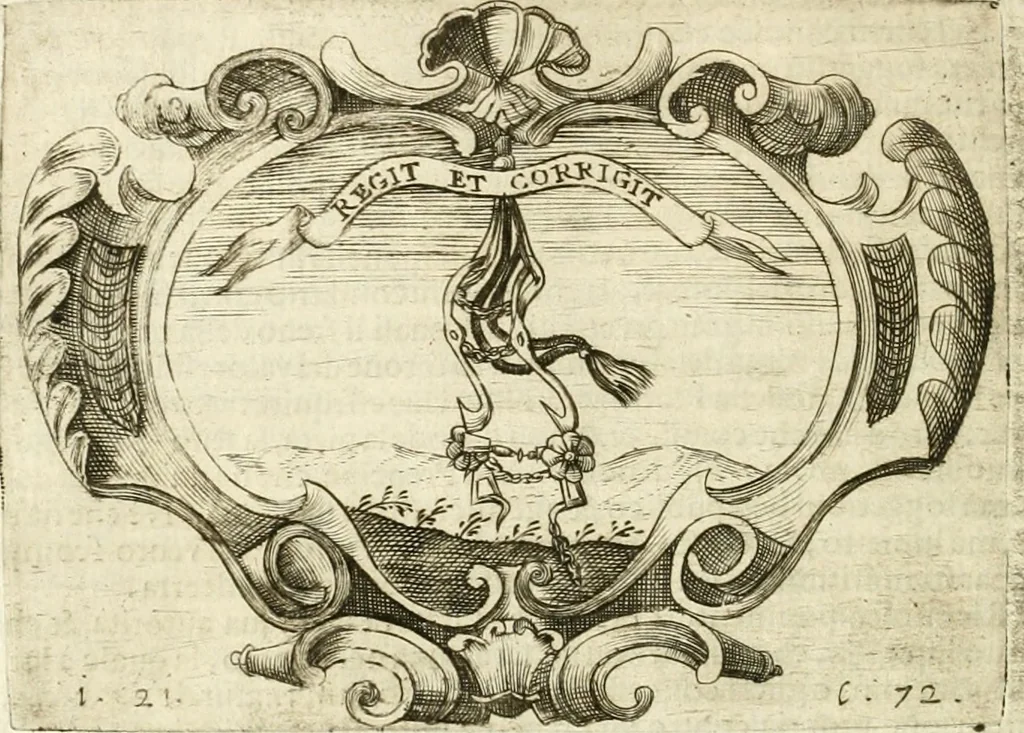 An illustration from L'idea di vn prencipe politico christiano, 1648, leaf 95