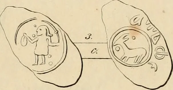 An illustration from Lietopis russk numizmatiki, 1842, leaf 88