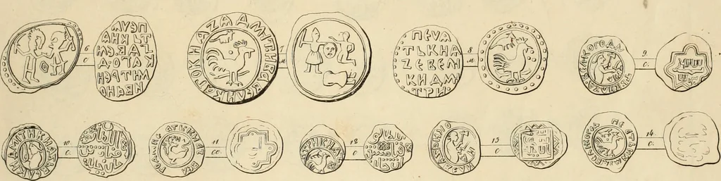 An illustration from Lietopis russk numizmatiki, 1842, leaf 98