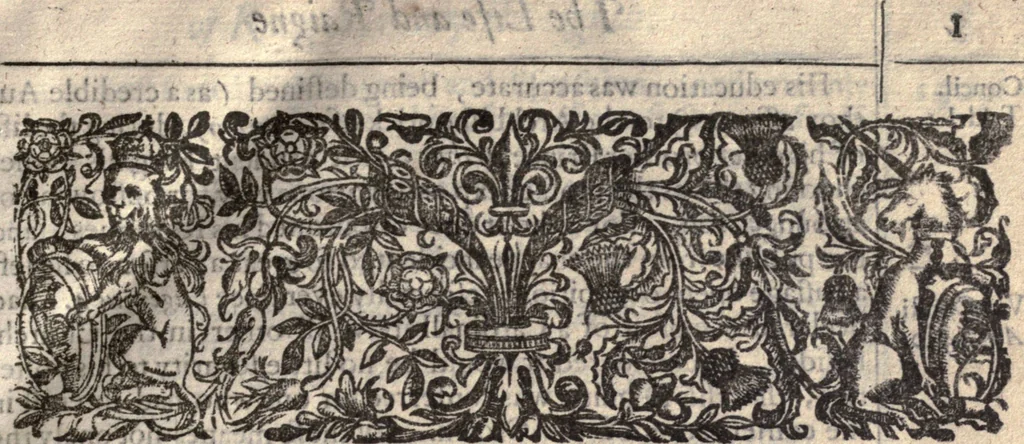 An illustration from The life and raigne of King Henry the Eighth, 1649, leaf 12