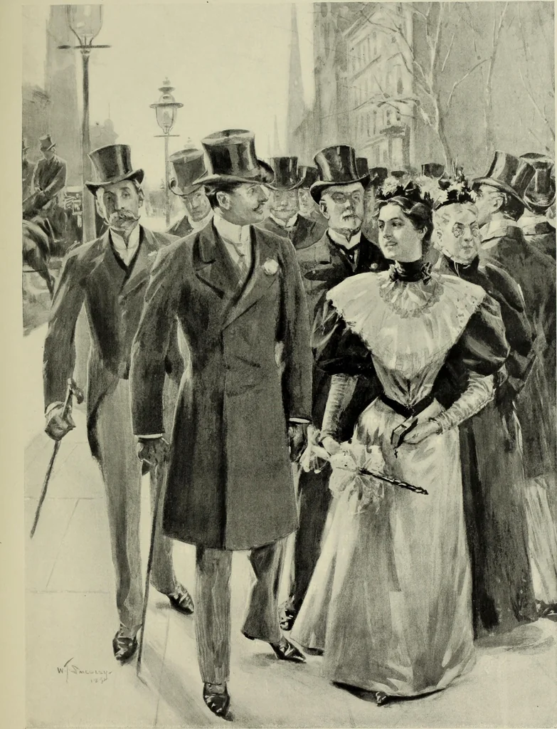 An illustration from Life and character, 1899, leaf 106