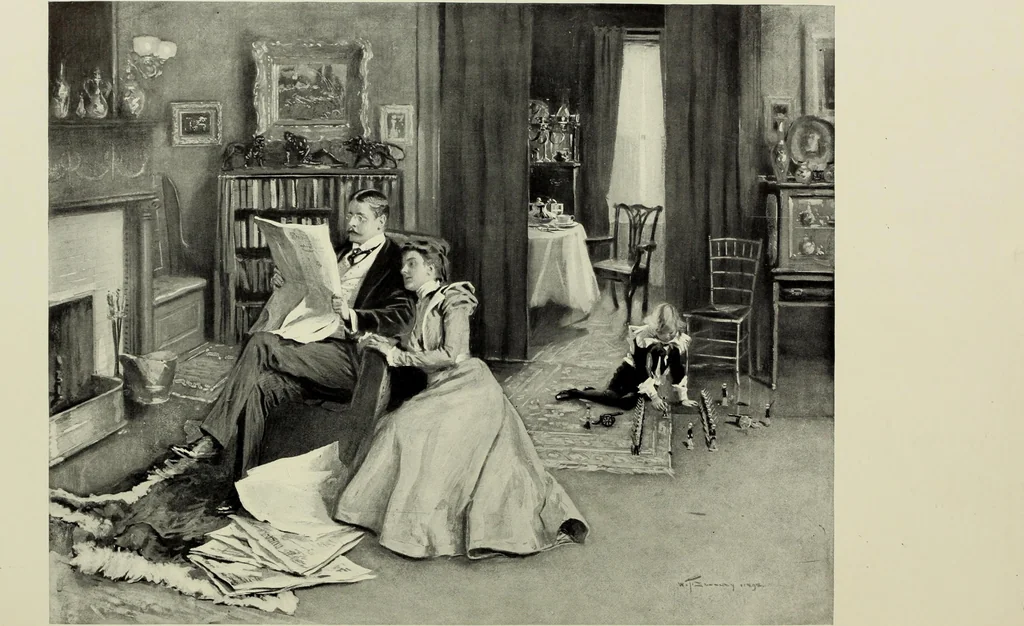 An illustration from Life and character, 1899, leaf 40