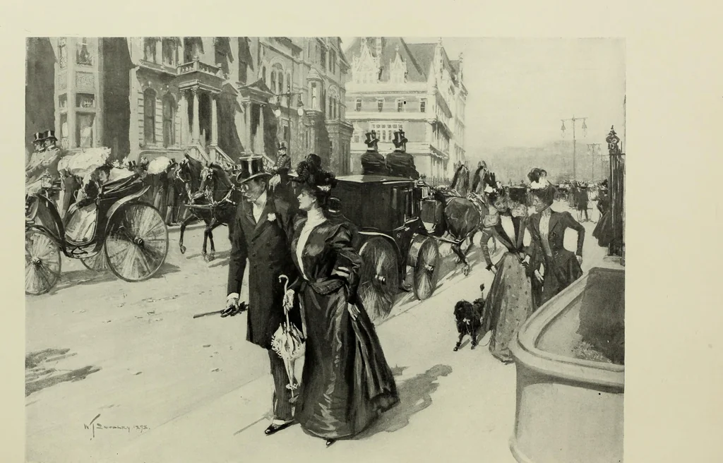 An illustration from Life and character, 1899, leaf 48