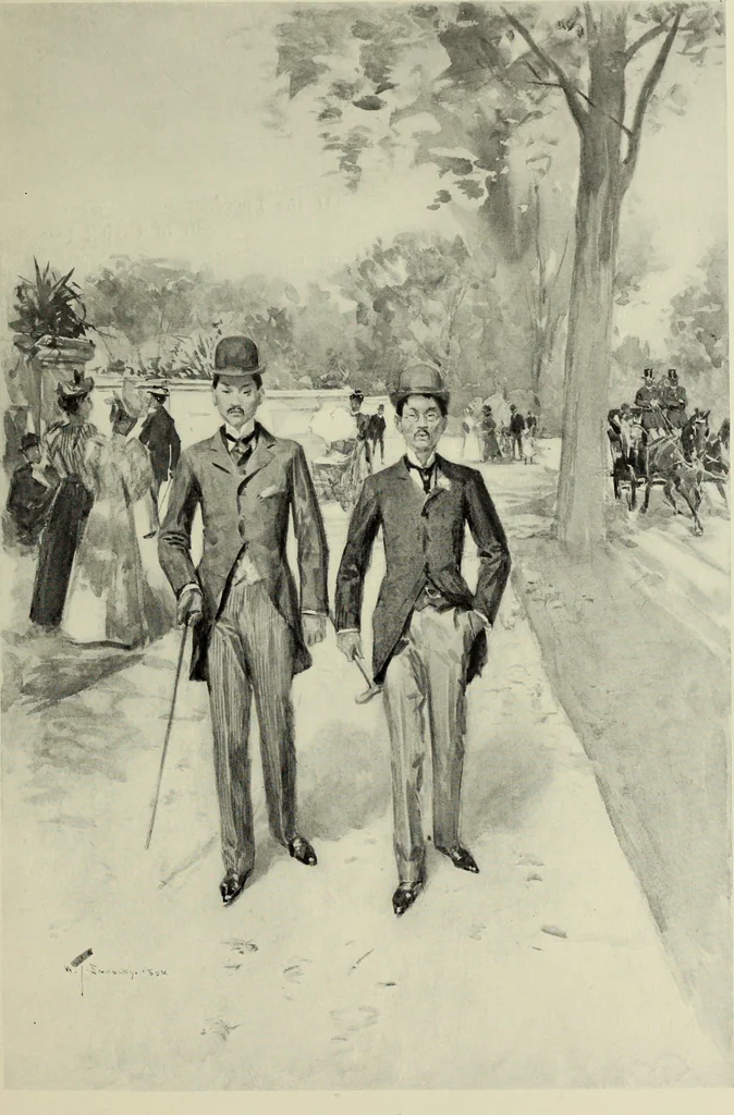 An illustration from Life and character, 1899, leaf 98