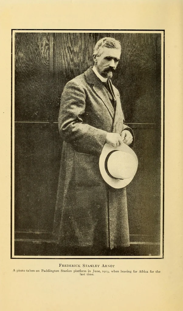An illustration from The life & explorations of Frederick Stanley Arnot : the authorised biography of a zealous missionary, intrepid explorer, & self-denying benefactor amongst the natives of Africa, 1921, leaf 12