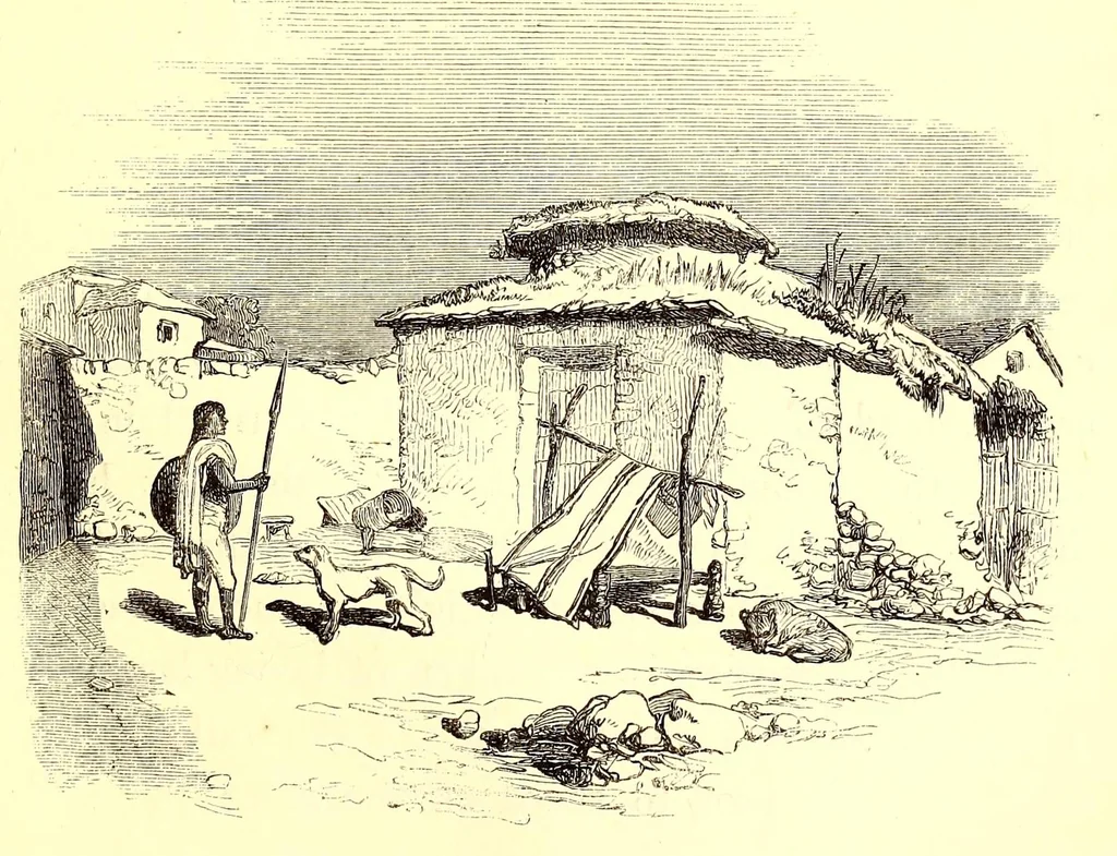An illustration from Life in Abyssinia: being notes collected during three years' residence and travels in that country, 1853, leaf 395